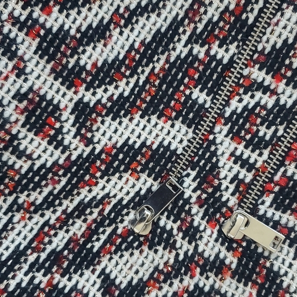 Classy Vintage Zara Tweed Set 2pc Zip Jacket and Skirt - Picture 3 of 9